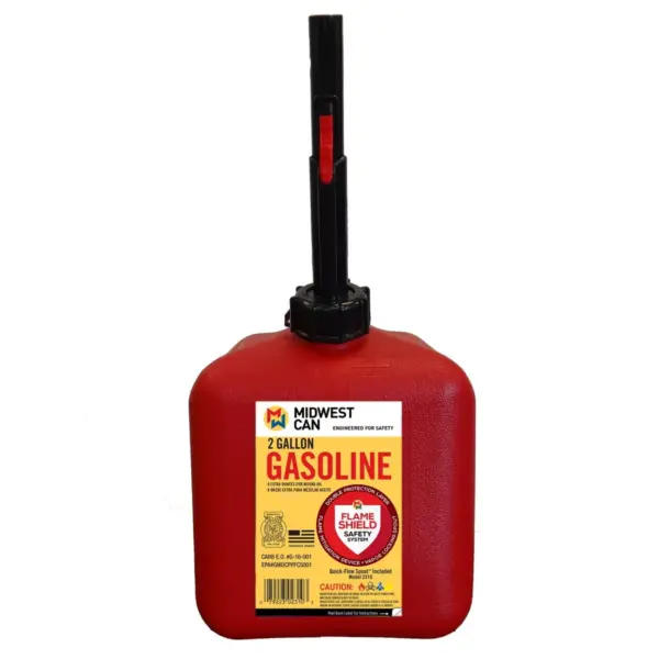 Midwest Can 2gal Gas Can Red Midwest Can