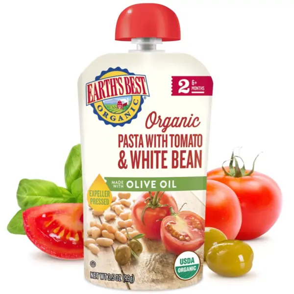 Earth's Best Organic Pasta with Tomato White Bean & Olive Oil - 3.5oz