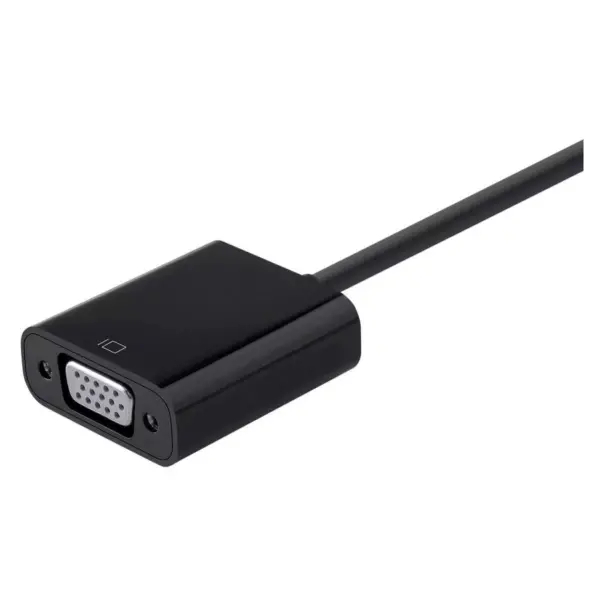 Monoprice DisplayPort 1.2a to VGA Active Adapter - Black, For HDTV, Projector, Computer, Monitor Desktop, Laptop, PC