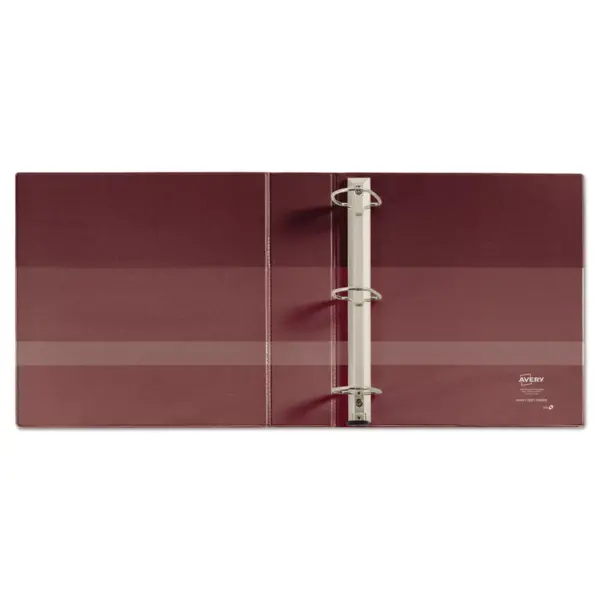 Avery Heavy-Duty Binder with One Touch EZD Rings 11 x 8 1/2 4" Capacity Maroon 79364