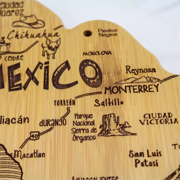 Totally Bamboo Destination Mexico Serving and Cutting Board