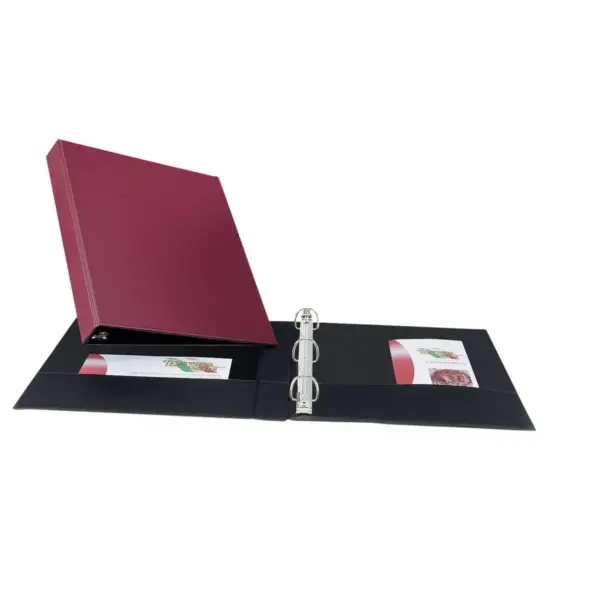 Avery Durable Binder with Slant Ring, 1 Inch, Burgundy