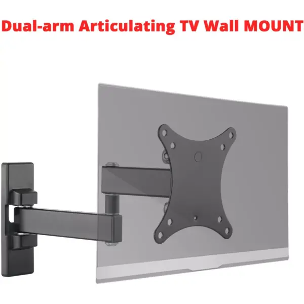 SIIG Mounting Arm for LCD Monitor, TV - Black - 2 Display(s) Supported27" Screen Support - 33 lb Load Capacity