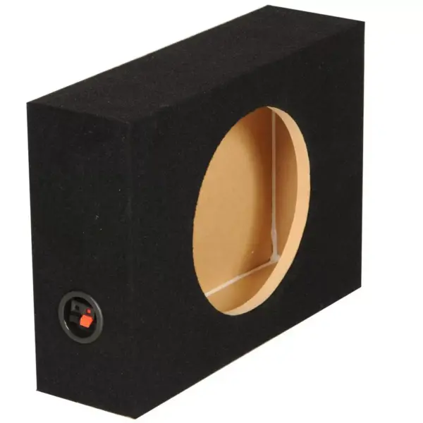 2 Q-Power Shallow Single 10" Sealed Truck Subwoofer Enclosure 5/8" MDF Sub Boxes