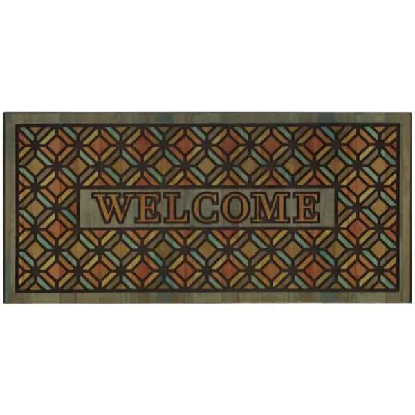 1'7.5" x 3'11" Mosaic Design Doormats Sienna - Mohawk