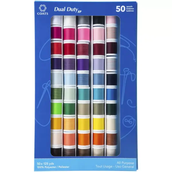 Coats & Clark Dual Duty XP General Purpose Thread Collection, Multiple Colors