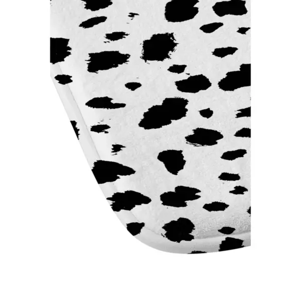 Rebecca Allen Dalmatian Memory Foam Bath Mat Black/White - Deny Designs