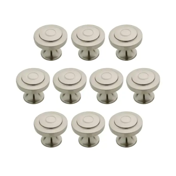 Franklin Brass 10pk 1-1/4" Geary Knob Nickel