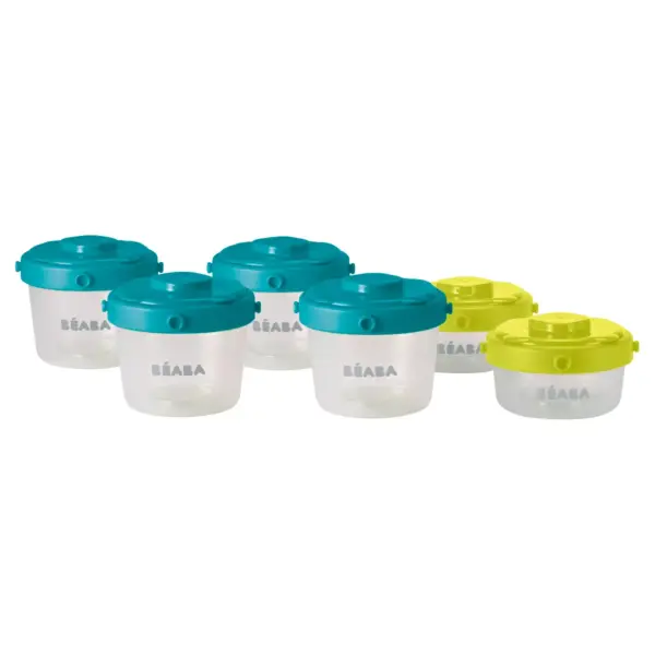 Beaba Clip Containers - Peacock