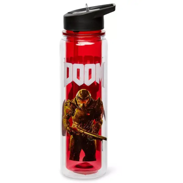 Just Funky DOOM Cyberdemon 16oz Double Walled Plastic Water Bottle