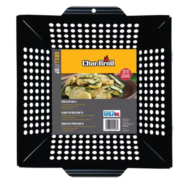 Char-Broil USA Extra Large Porcelain Pan Black