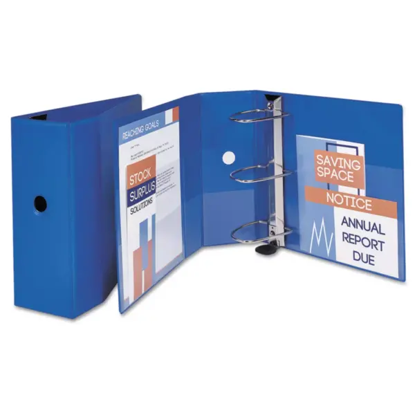 Avery Heavy-Duty Binder with One Touch EZD Rings 11 x 8 1/2 5" Capacity Blue 79886