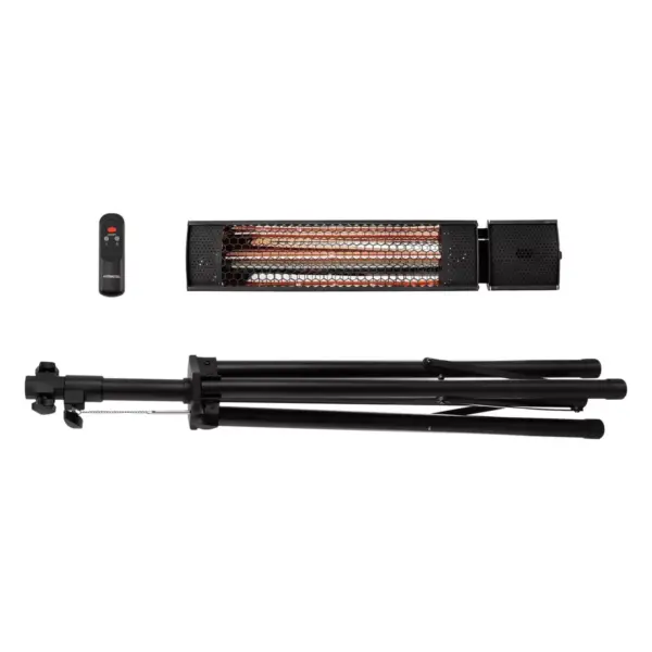 1500W Infrared Electric Patio Heater with Remote Control - Permasteel