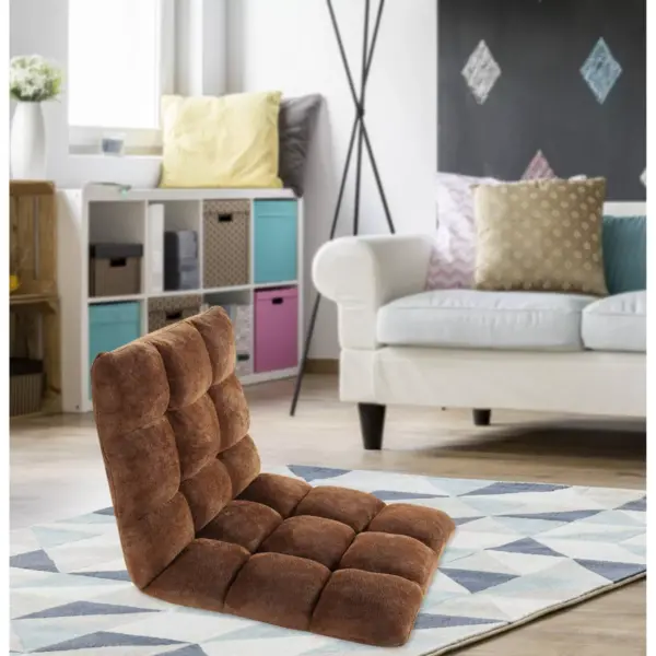 Esme Kids' Recliner Chair Brown - Chic Home