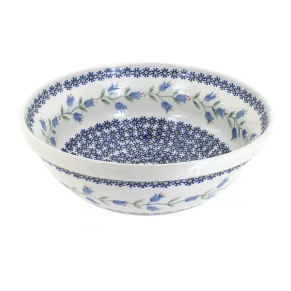 Blue Rose Polish Pottery Tulip Large Serving Bowl