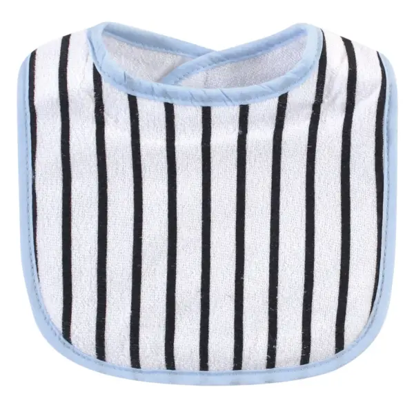 Hudson Baby Infant Boy Cotton Terry Bib and Burp Cloth Set 5pk, Seriously Awesome, One Size