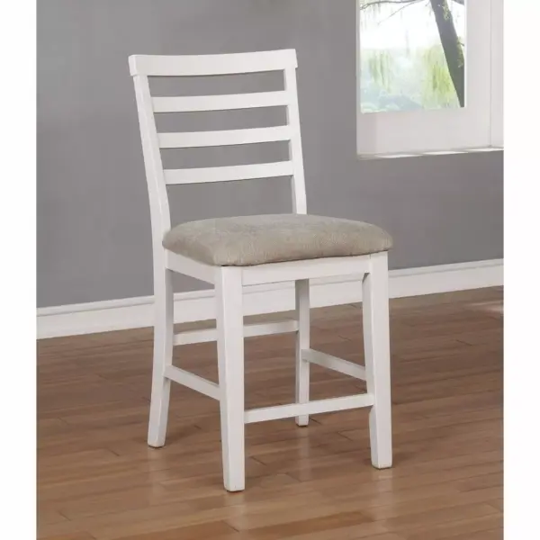 3pc Tremond Ladderback Counter Height Dining Set White - HOMES: Inside + Out