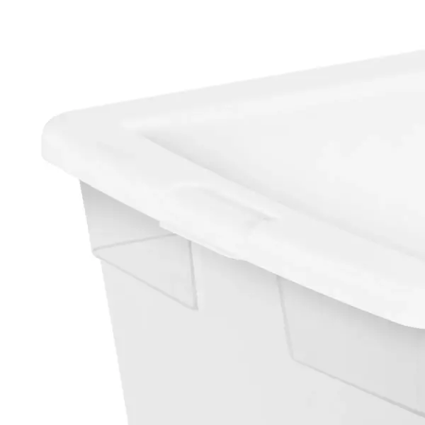 Sterilite 90qt Storage Bin Clear with White Lid