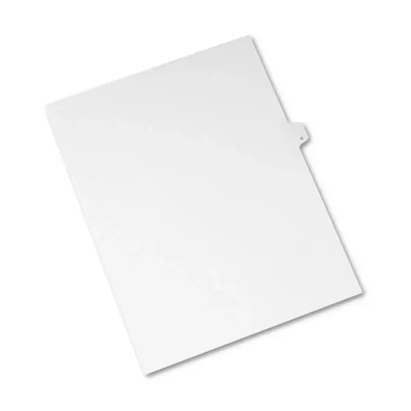 Avery Allstate-Style Legal Exhibit Side Tab Divider Title: K Letter White 25/Pack 82173