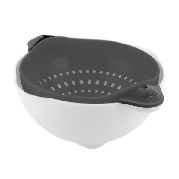 Tovolo 5qt Soak N' Strain Colander Charcoal