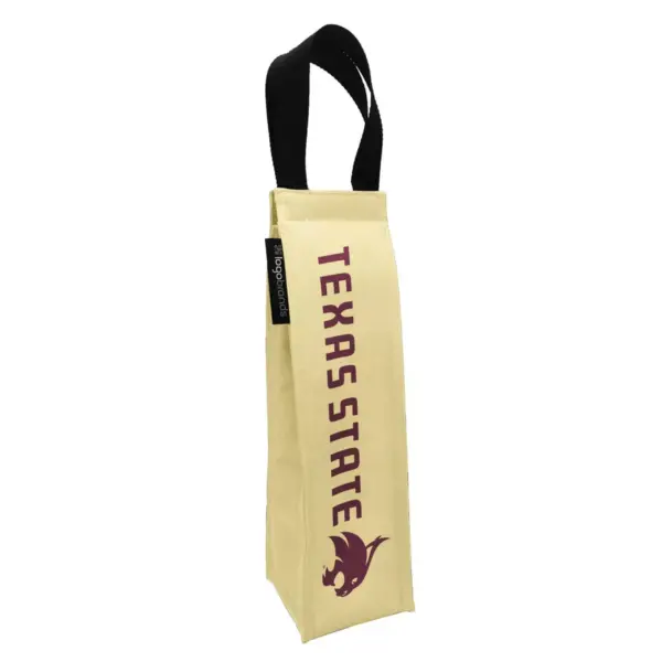 NCAA Texas State Bobcats Canvas Wine Tote - 1qt