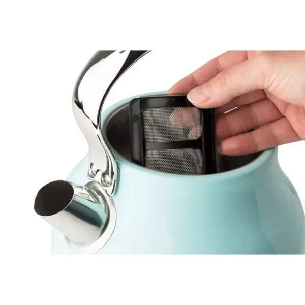 Haden Heritage 1.7L Stainless Steel Electric Kettle - Turquoise