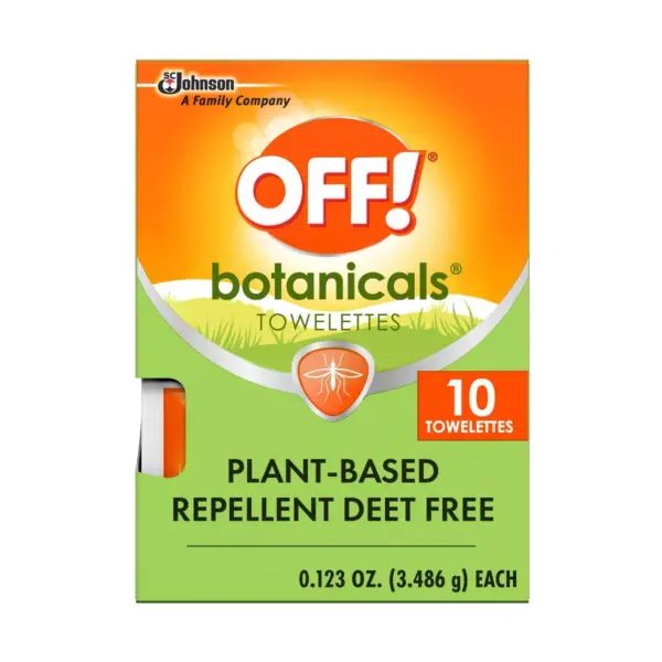 OFF! 10ct Botanicals Insect Repellent Towelettes