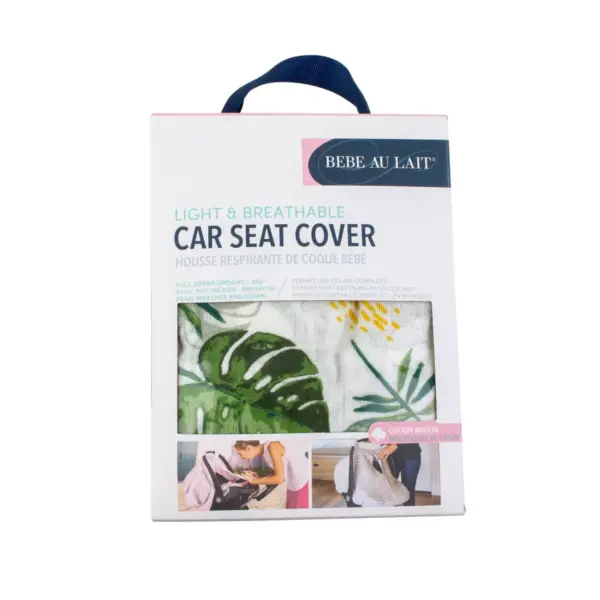 Bebe au Lait Muslin Car Seat Cover - Rainforest