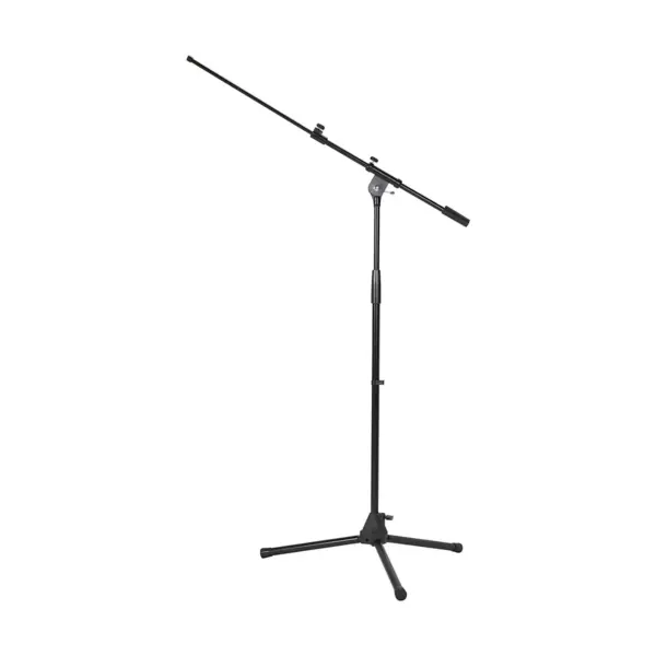 Musician's Gear Tripod Microphone Stand with Telescoping Boom Black