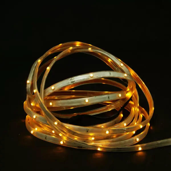 Northlight 18' Amber LED Outdoor Christmas Linear Tape Lighting - White Finish