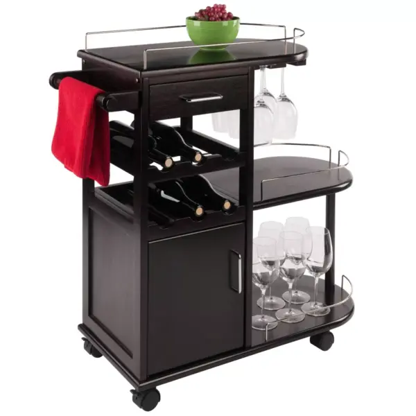 Jimmy Entertainment Cart Dark Espresso - Winsome