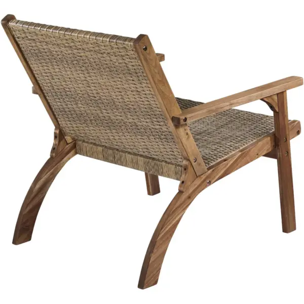 Teal Island Designs Perry 27 3/4" Wide Natural Wood Outdoor Armchair