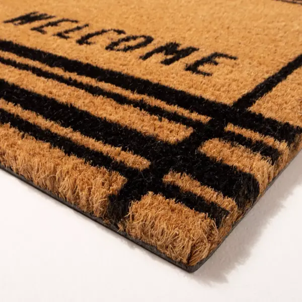 Outdoor Cross Stripes Welcome Coir Doormat - Hearth & Hand™ with Magnolia