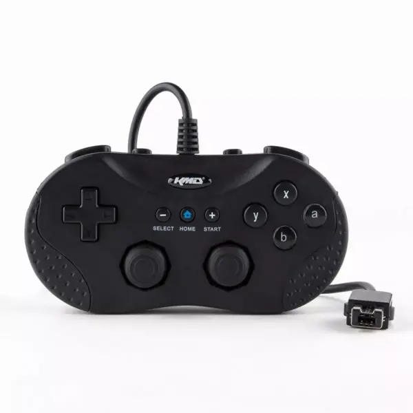 KMD Classic Wired Controller Gamepad Compatible with Nintendo Wii / Wii U Console with 6FT cable - Black