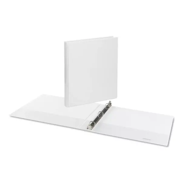 Universal 100 Sheet .5" Ring Binder White