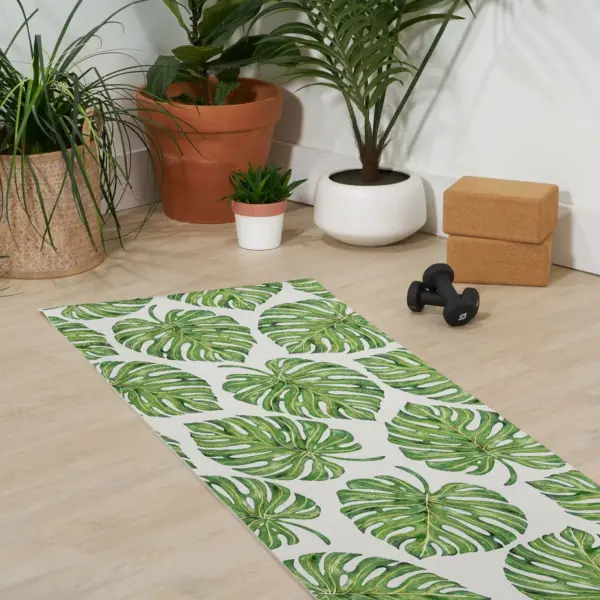 AveniexTropical Palm Leavesx (6mm) 24" x 70" xYoga Mat - Society6