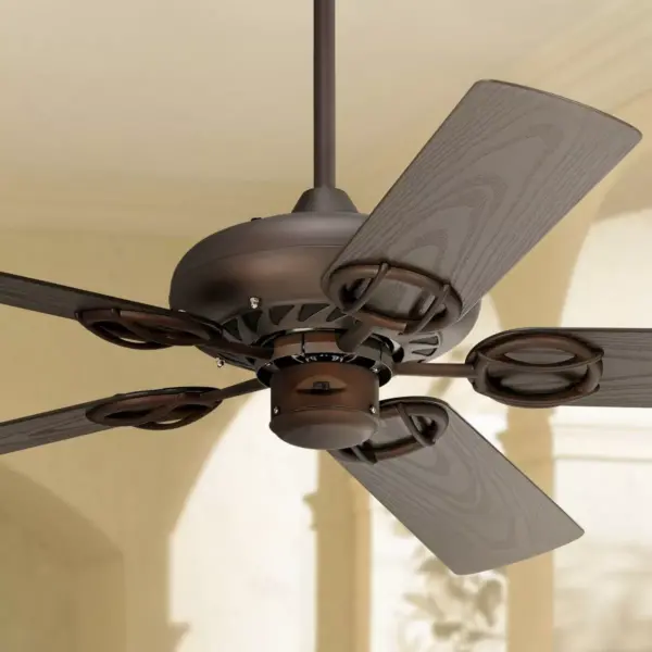 52" Casa Vieja Rustic Farmhouse Outdoor Ceiling Fan Oil Rubbed Bronze Wet Rated for Porch Patio