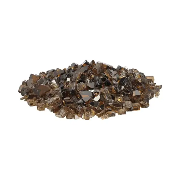 American Fireglass 10 LB Bag 1/2 Inch Reflective Fireplace & Firepit Fire Glass, Copper