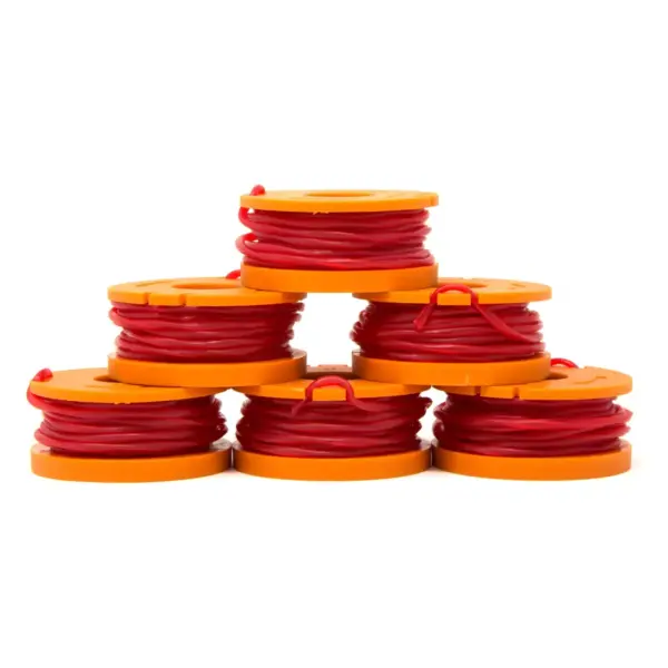 WEN 40413ST-6 6pk String Trimmer Replacement Spool with 9.5' of .065 Line