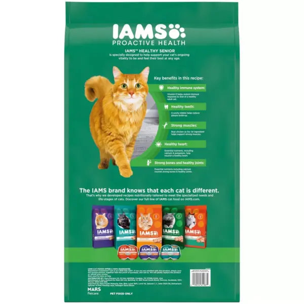 Iams Proactive Health Healthy Senior Dry Cat Food - 16lbs