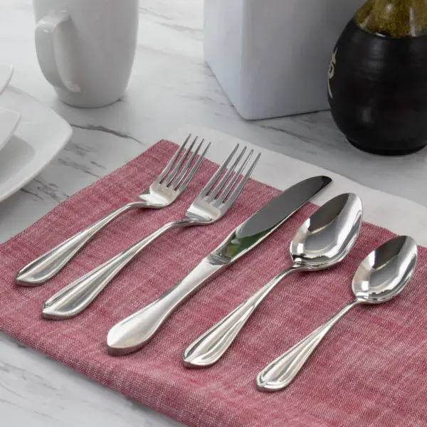 Gibson Elite 20pc Stainless Steel Shawna Silverware Set