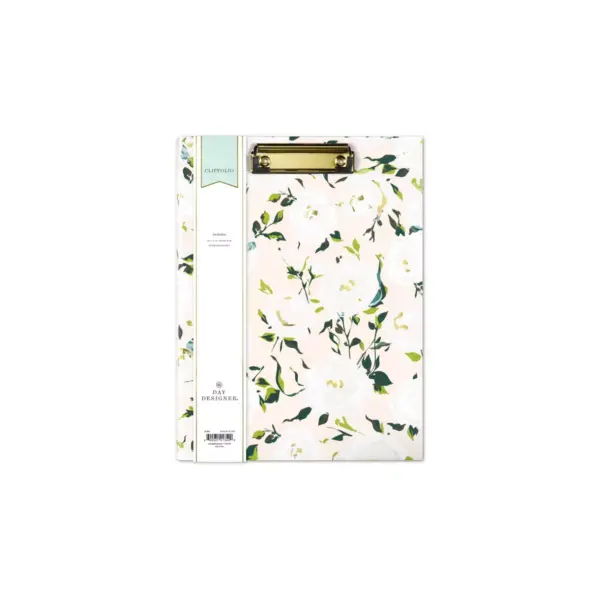 Day Designer Clipfolio with Writing Pad Coming Up Roses - Blue Sky