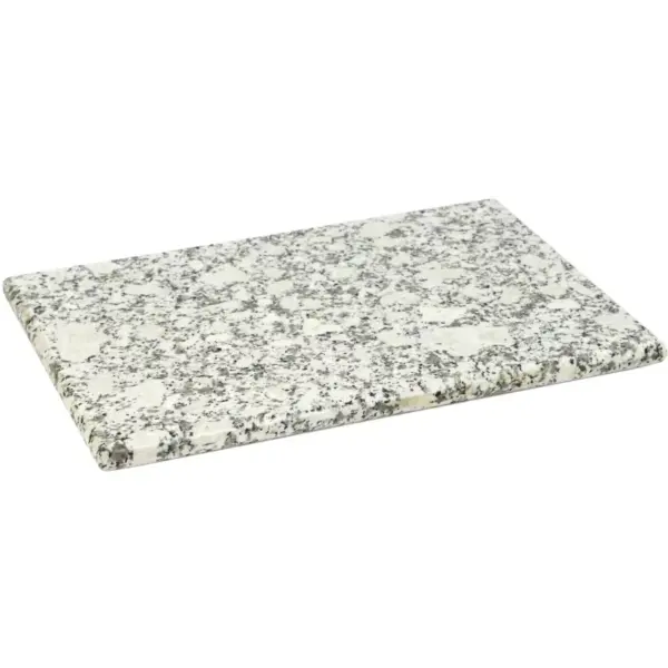 Home Basics 8 x 12 Granite Cutting Board, White