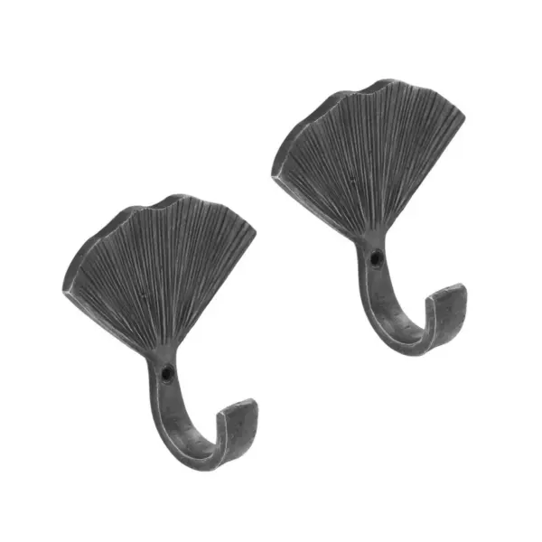 2pk 4.5" Ginkgo Leaf Wall Hook - ACHLA Designs