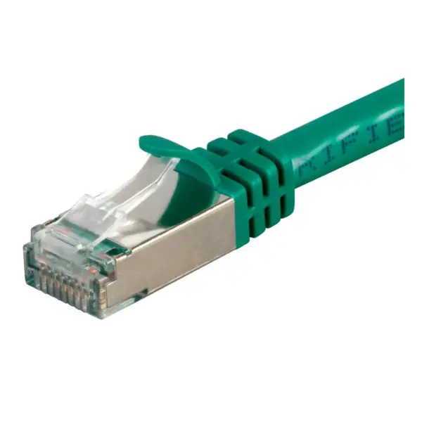 Monoprice Cat7 Ethernet Network Patch Cable - 25 feet - Green | 26AWG, Shielded, (S/FTP) - Entegrade Series