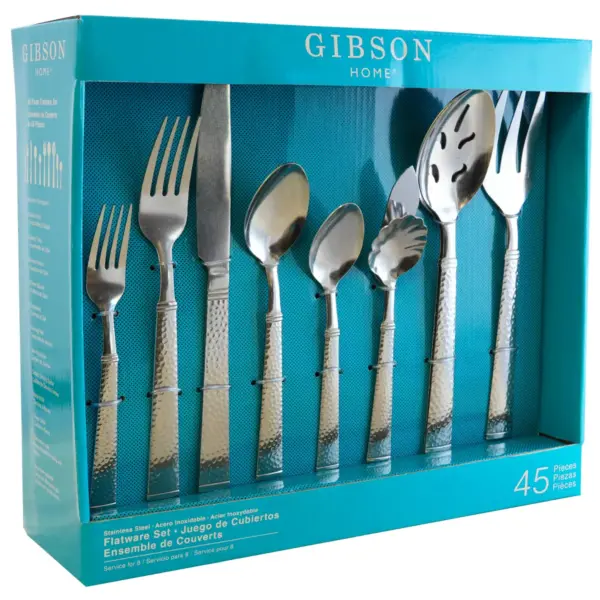 Gibson Prato 45 Piece Flatware Set