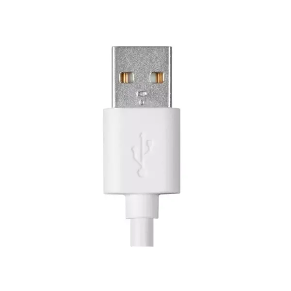 Monoprice USB & Lightning Cable - 0.5 Meter - White | 2.0 USB-C to USB-A, 3A, 480 Mbps, use with Samsung Galaxy S9 S8 Note 8, Pixel, LG V30 G6 G5,