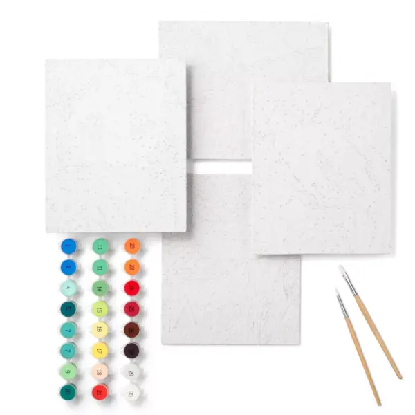 4pk Paint-By-Number Canvas Board Kit Jungle - Mondo Llama™