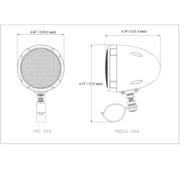 BOSS Audio 600-Watt 3-Inch Motorcycle ATV Weatherproof Speakers with Amplifier and Wireless Key Chain Remote, Chrome