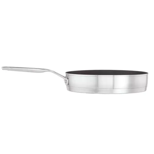 KitchenAid 3-Ply Base Stainless Steel 10.25" Nonstick Round Grill Pan